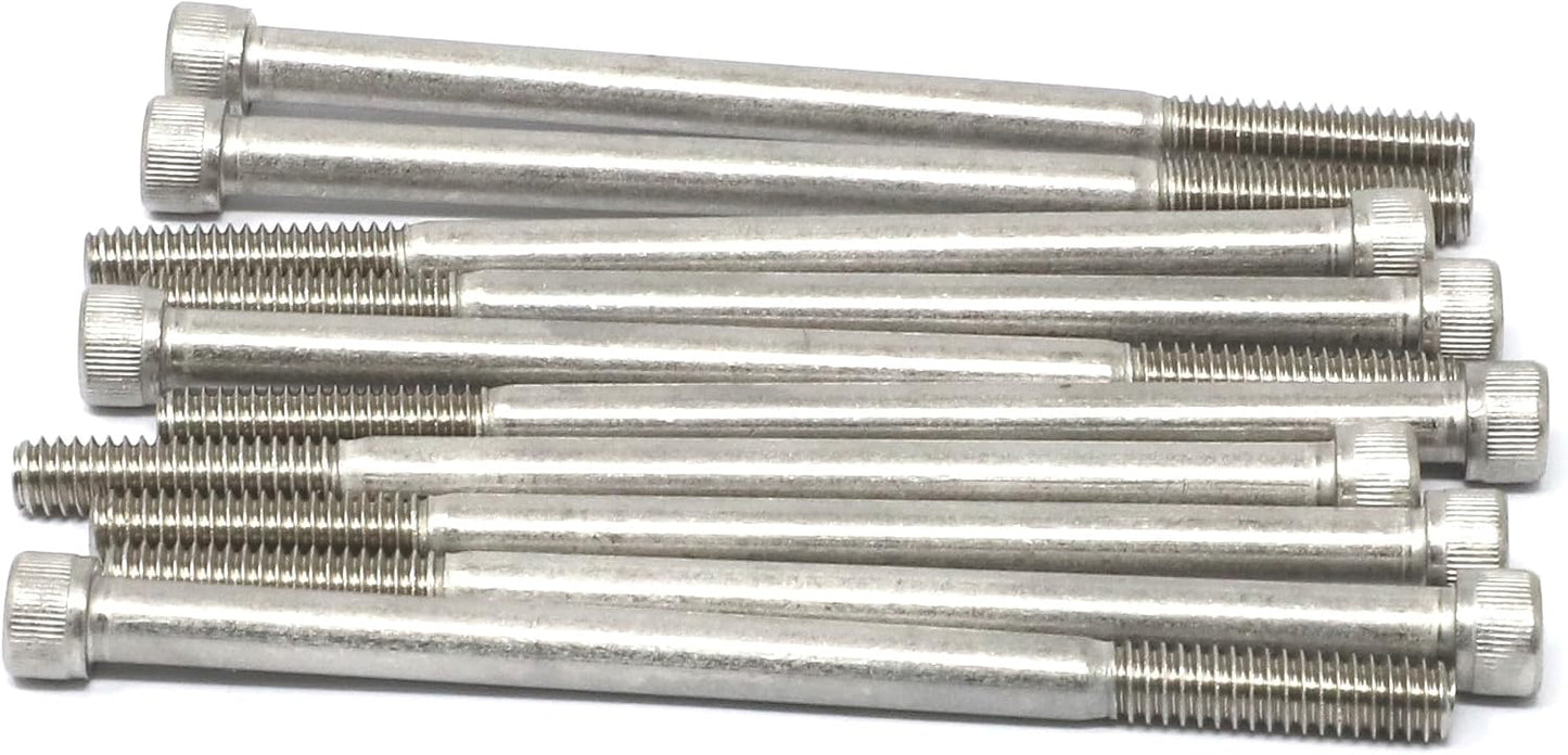 Kit 10 unidades tornillos hex 1/4-20 x 4 acero inox 304