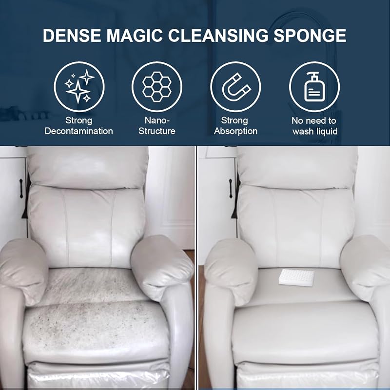 50 Esponjas Melamina Extra Gruesas para Limpieza Multiusos