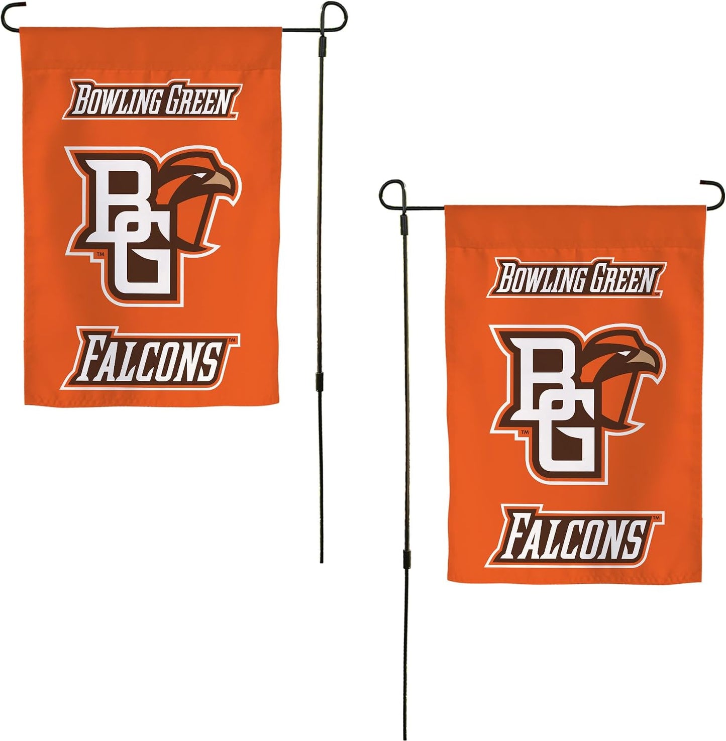 Bandera jardín 19x12pulg Halcones Verdes BGSU