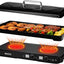 Placa inducción 2 quemadores 1800W plancha extraible