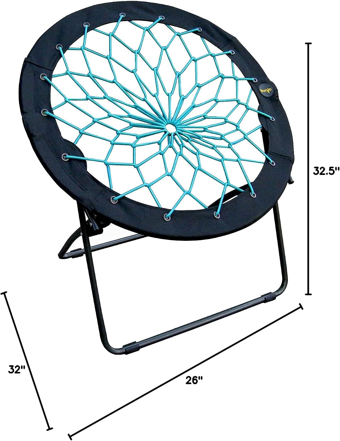 Silla elástica plegable 32pulg color verde azulado