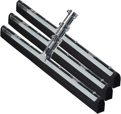 Rasqueta piso doble foam acero 22pulg negro set 3