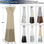 Fundas impermeables calentador patio con cremallera