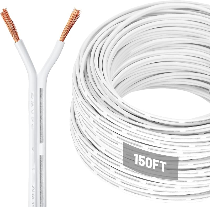 Cable puerta garaje 150ft 2 conductores sensor blanco