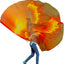 Bandera flexible semicírculo paloma ardiente 74"