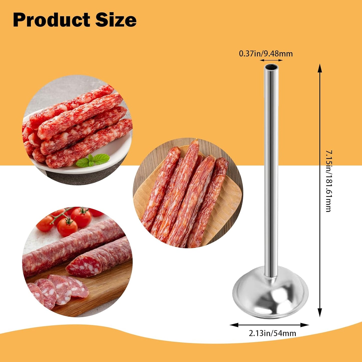 Embudo acero inox ajuste universal para salchichas #5