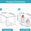 2 Cajones Acrílico Transparente Apilables para Baño Cocina