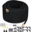 Manguera remojo 100ft 1/2pulg goma jardín conector latón