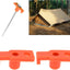 100 Clavijas Tienda Campaña Naranja ABS 0.307"