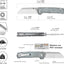 Cuchillo EDC plegable D2 3.06" hoja satinada mango micarta