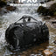 Bolsa impermeable motocicleta 25-65l 4 correas negro