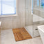 Tapete baño madera teca 40x20pulg antiderrap