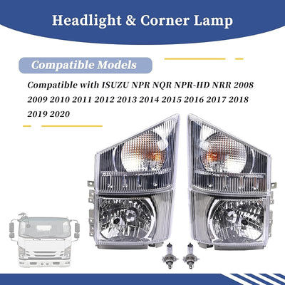 Faro delantero ISUZU NPR 08-20 conductor y pasajero