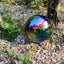 Esfera espejo jardín 10 pulg acero inox arco iris