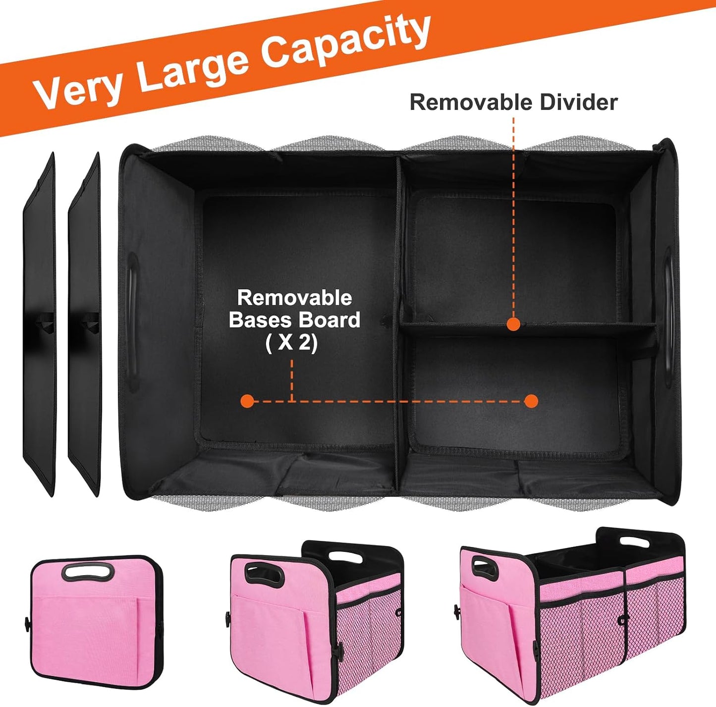 Organiz. maletero plegable con compartimentos para SUV