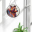 Oso Vidriera 7.87" Cadena Gancho Decoración Ventana