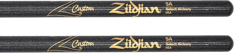 Palillos de batería 5A negro punta madera