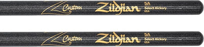 Palillos de batería 5A negro punta madera