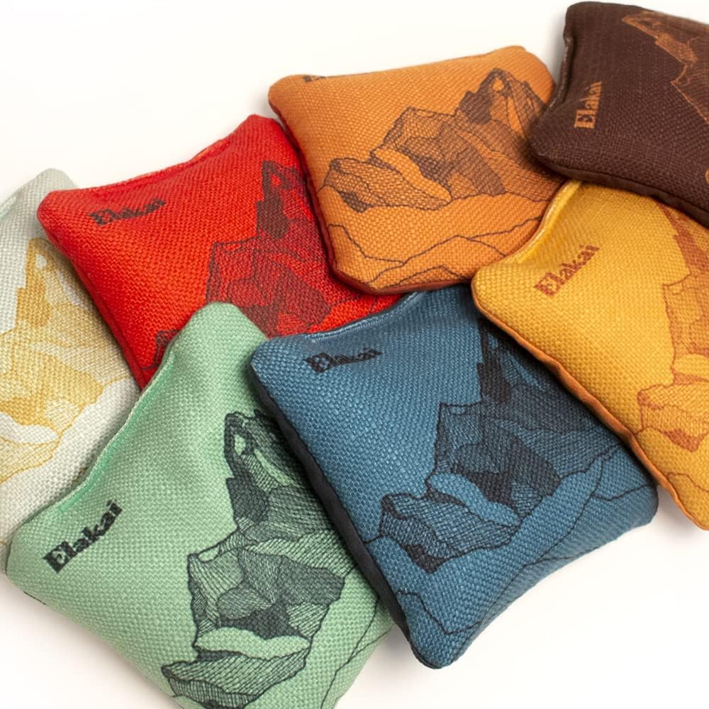Set 4 bolsas Cornhole doble cara 6x6pulg