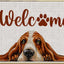 Tapete Basset Hound entrada casa 30x17"