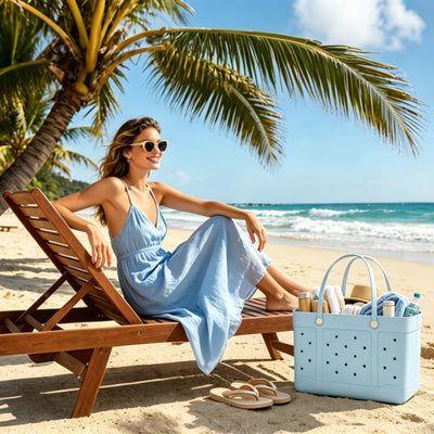 Bolso playa grande resistente agua para mujer