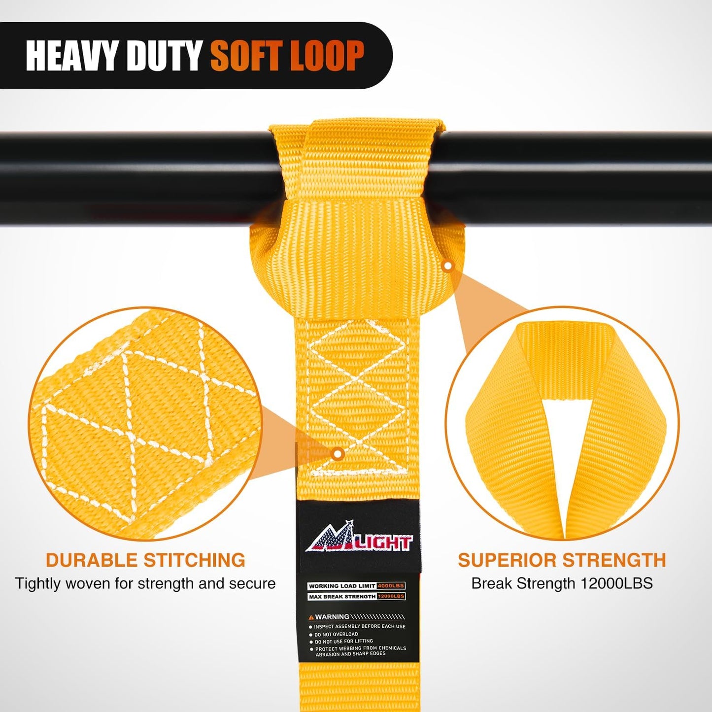 Correas amarre motocicleta 1.7x17 12000lb resistencia 8PK