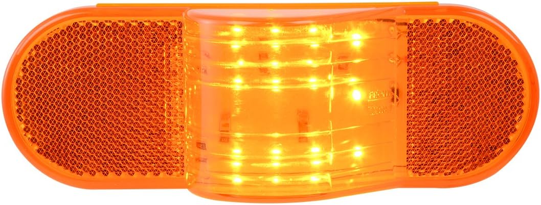 Marcador LED ámbar ovalado 6" para camiones y remolques