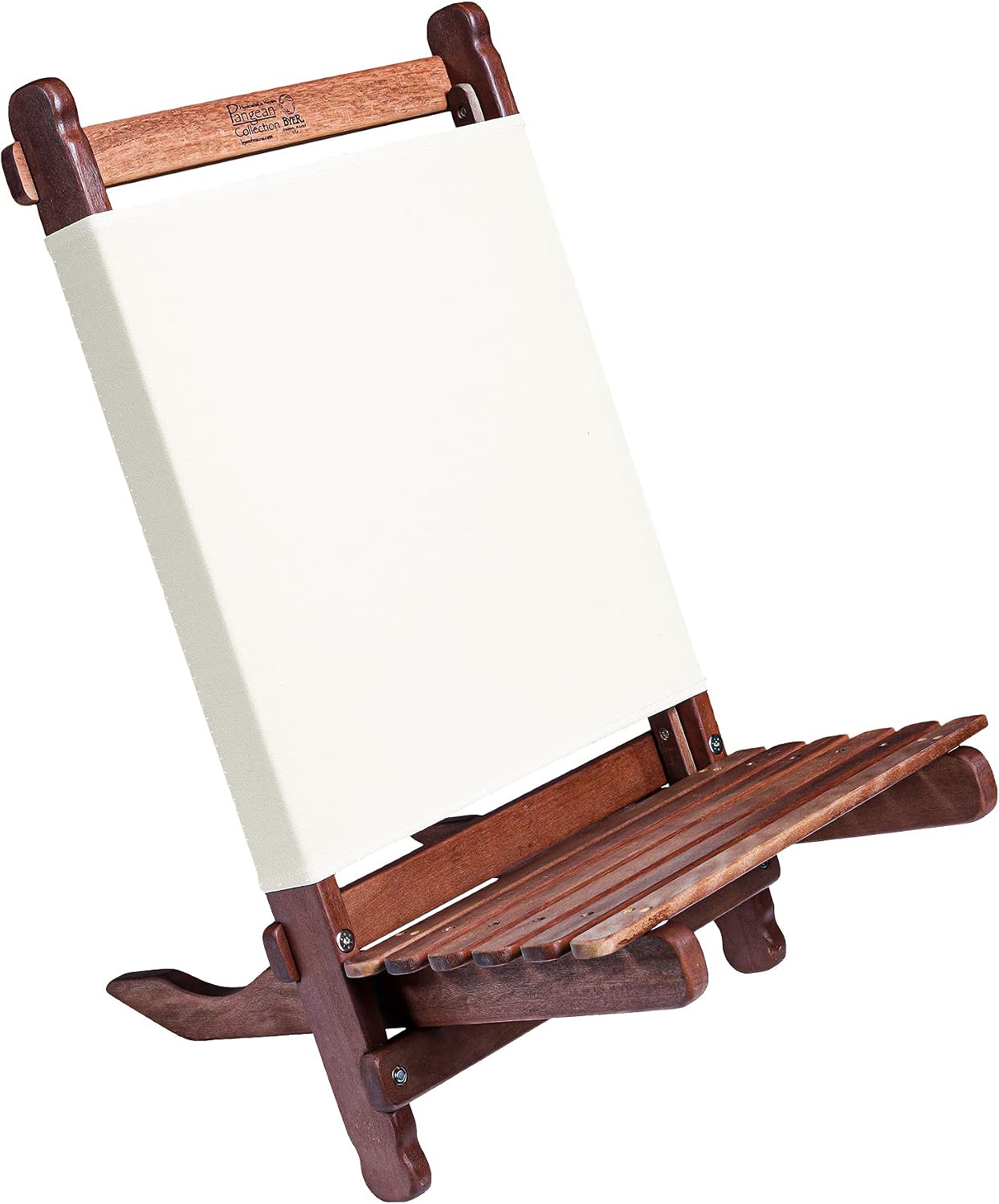 Silla tumbona plegable madera lona camping playa color