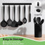 Set 15 Utensilios Silicona Antiadherentes con Soporte
