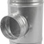Junta T acero galvanizado 6x4" 90° conductos D150-D100