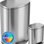 Cubos basura acero inox 13.2 y 1.32gal con filtro