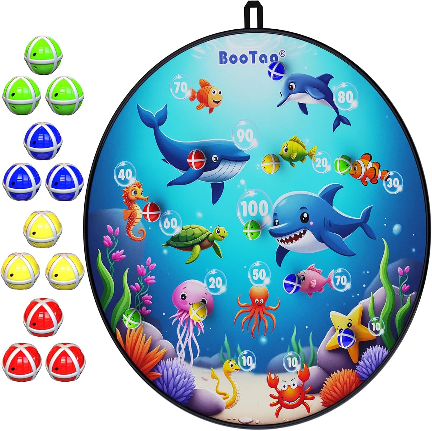 Tablero dardos 29" para niños con bolas adhesivas