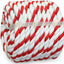 Cuerda algodón suave 1/2" x50ft roja y blanca