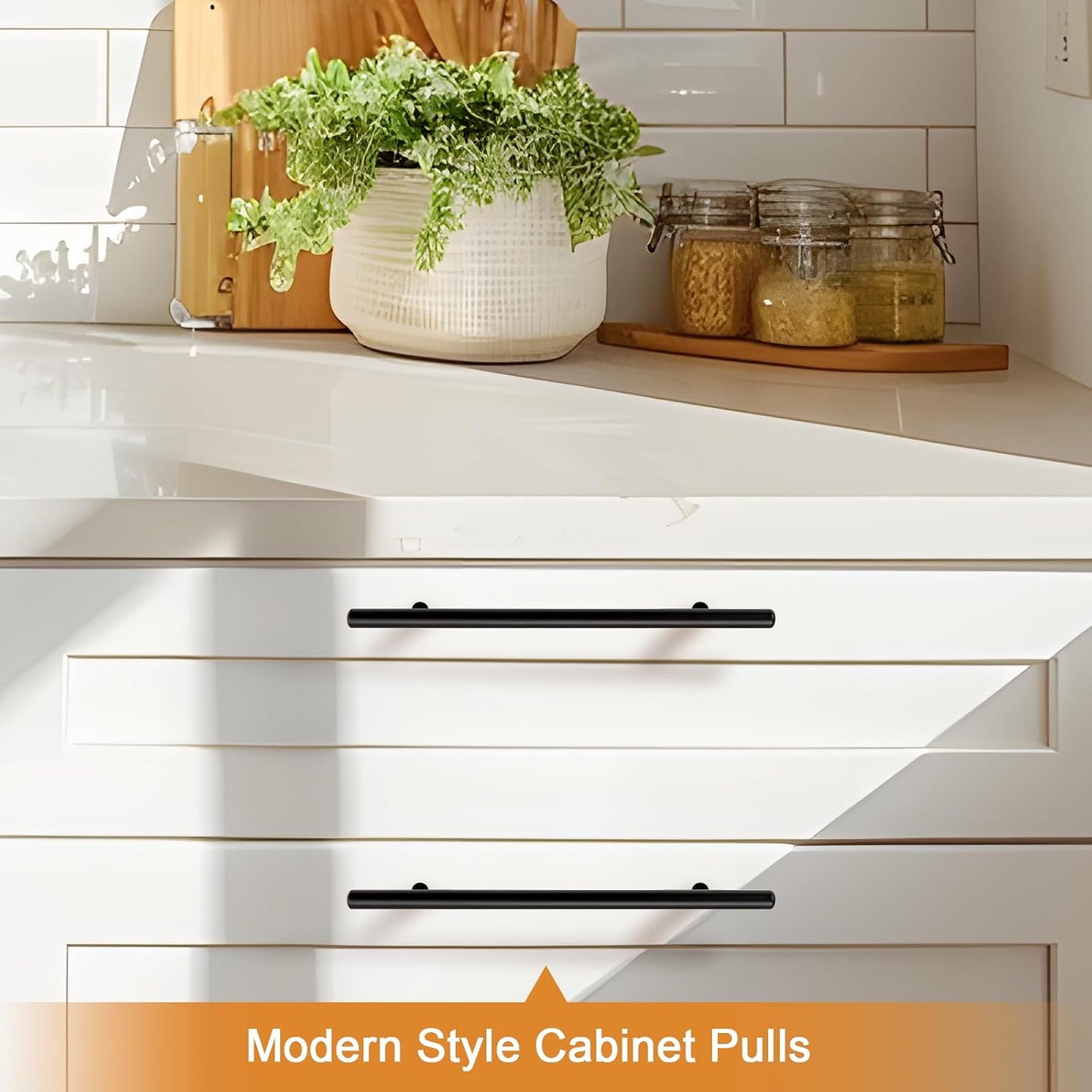 30 Tiradores Cajón Acero Inox 8-3/4pulg Estilo Moderno
