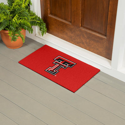 Tapete antiderrap NCAA Texas Tech 28x16pulg puerta