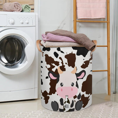 Cesta lavandería plegable vaca organiz. juguetes ropa sucia