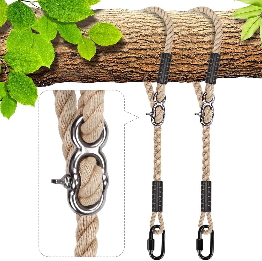 Cuerdas ajustables para columpio de árbol 5ft