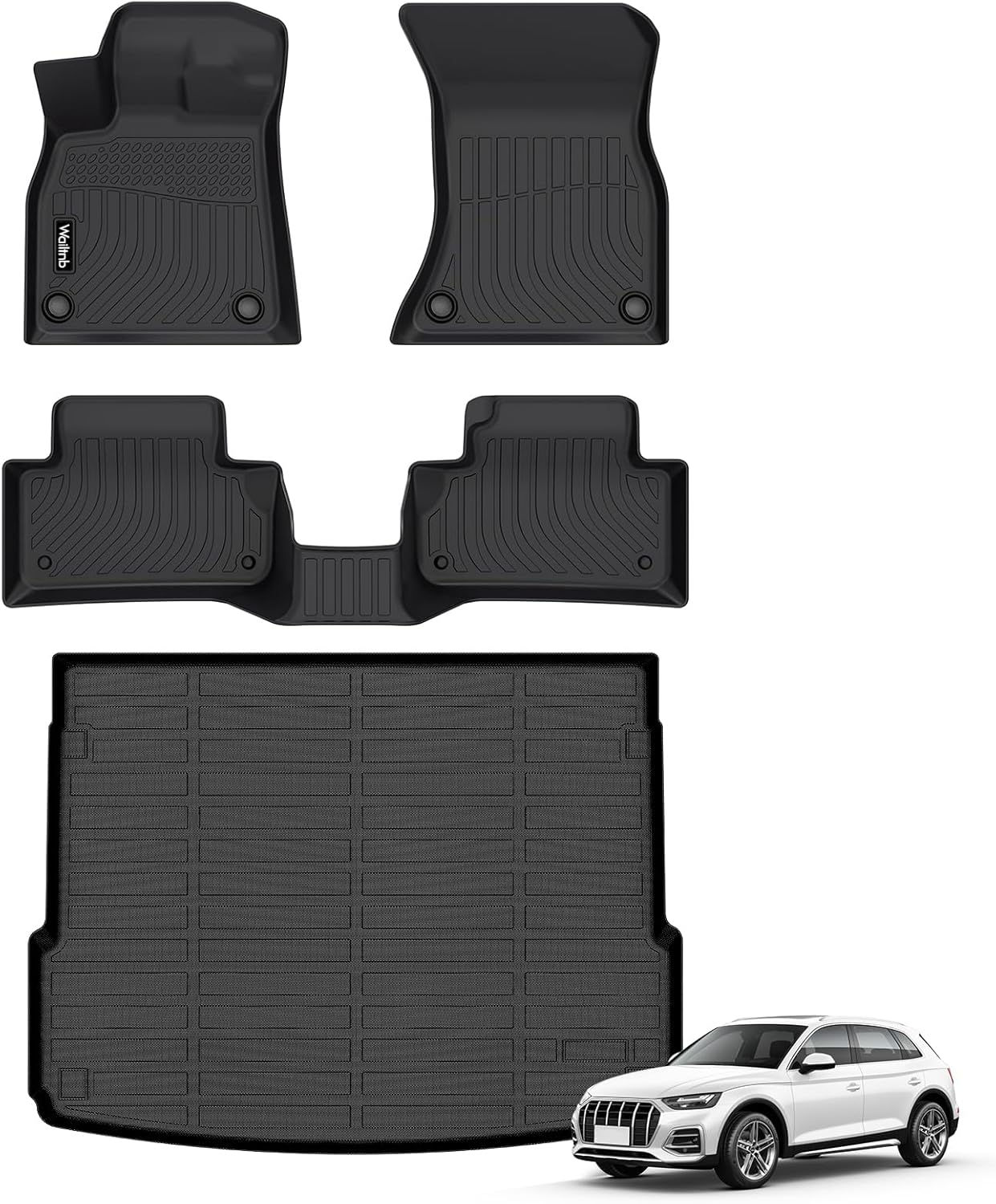 Set tapetes auto elastómero termoplástico negro