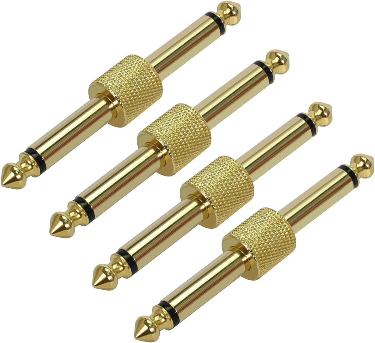 4 Conectores TS Macho 1/4pulg para Pedalera