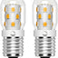 Bombilla LED E17 regulable microondas 3W 3000K paquete 2