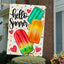Bandera verano arpillera 28x40" decoración patio