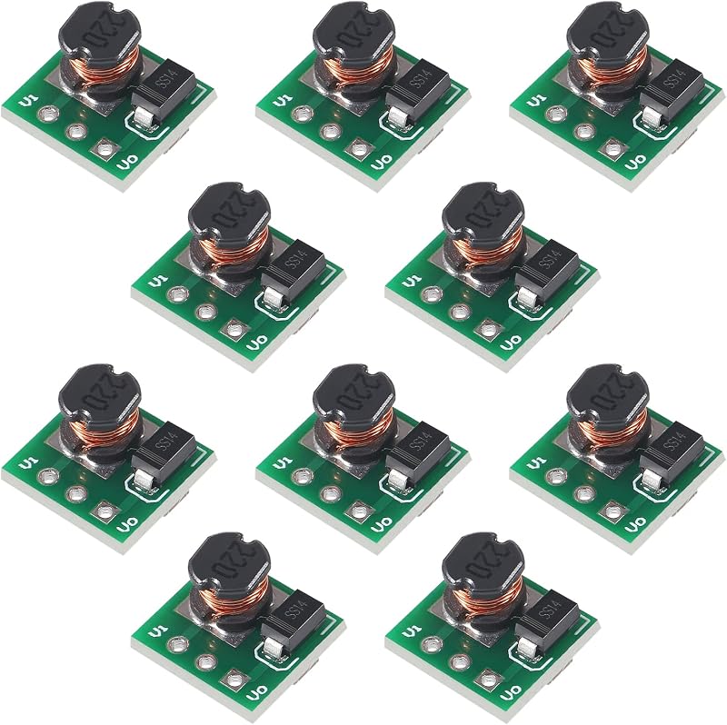 Convertidor voltaje 0.9-5v a 5v 10 pzas