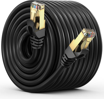 Cable Ethernet Cat7 300pies RJ45 para set y red alta