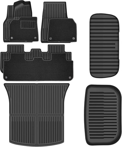 Alfombrillas piso Tesla Model Y 5 Pzas TPE antiderrap