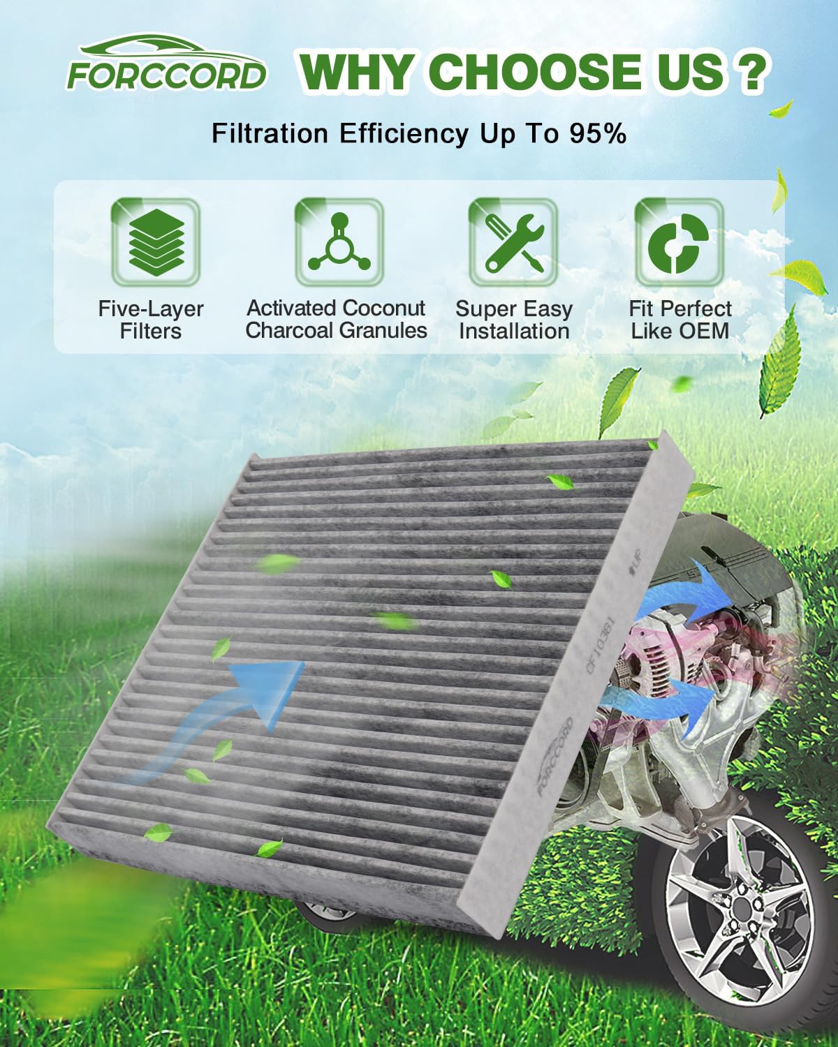 Filtro aire cabina Enclave XT5 XT6 Blazer Traverse Acadia