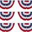 6 Banderas EE.UU. 3x6ft plisadas estrellas bordadas