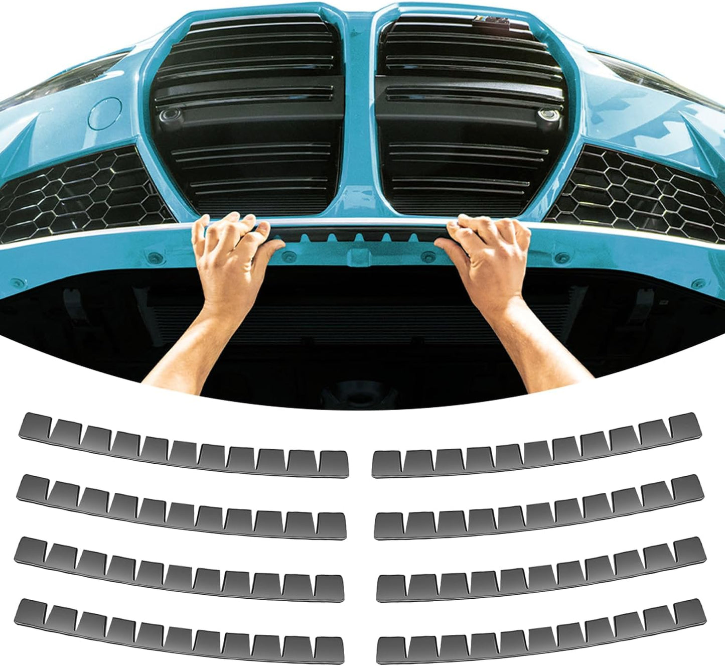 8 Protectores parachoques poliuretano universal coche