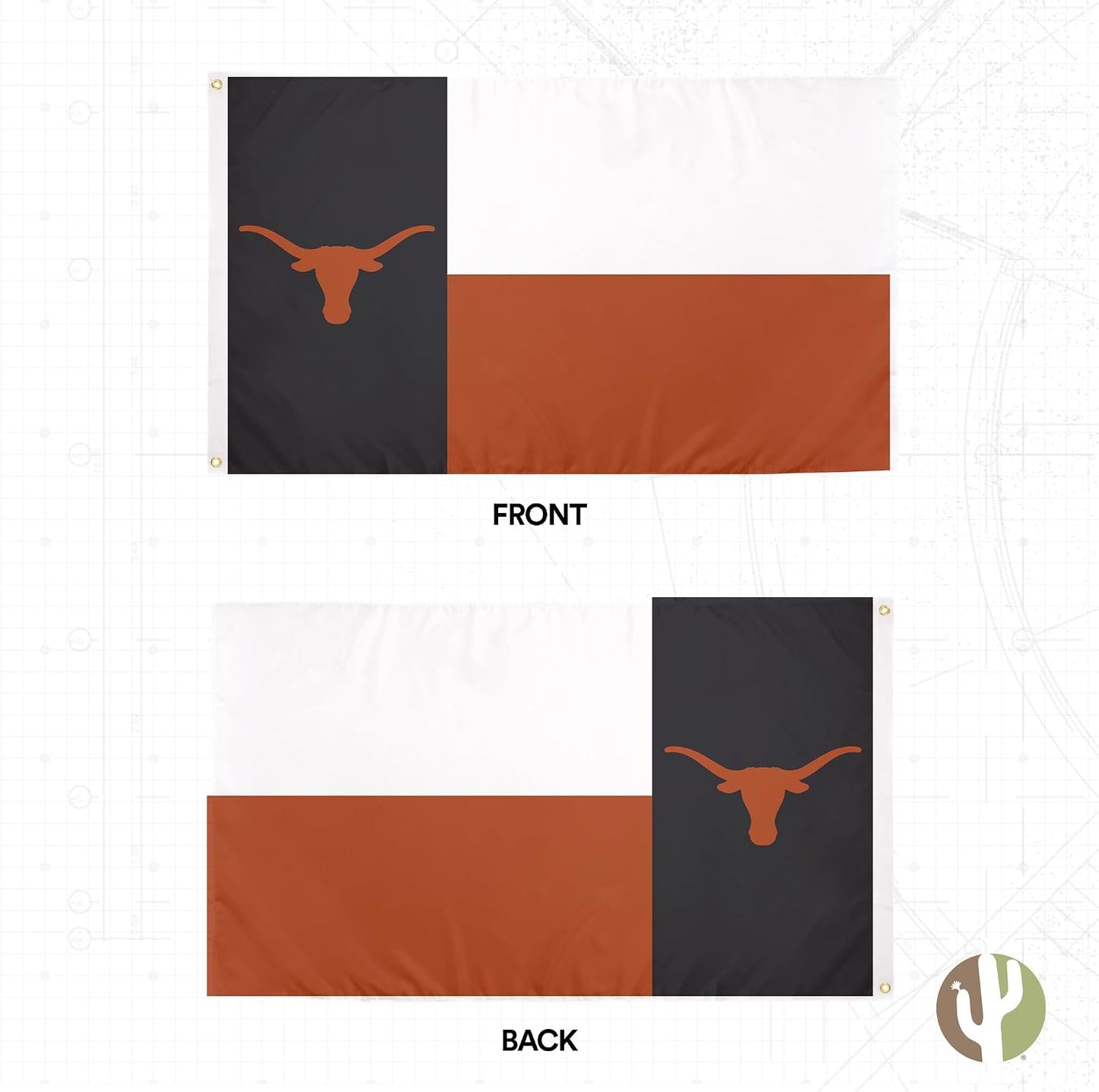 Bandera UT 3x5ft tela poliéster interiores exteriores