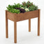 Cama jardín elevada madera 34x18x30pulg soporte 400lb