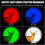 Luz de caza circular 4 colores ajustable